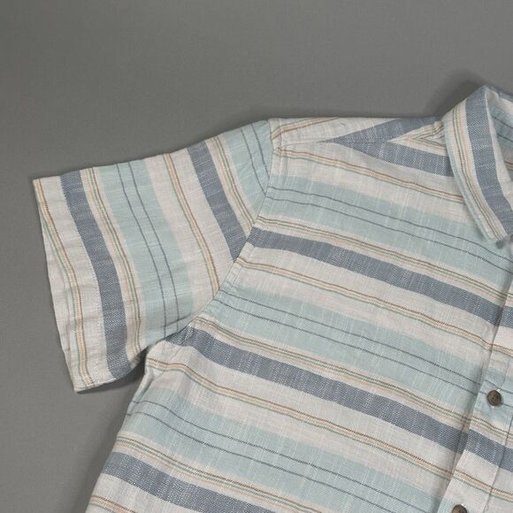 Billabong Button Up Mens Blue & White Plaid Shirt in Small - Picture 5 of 12
